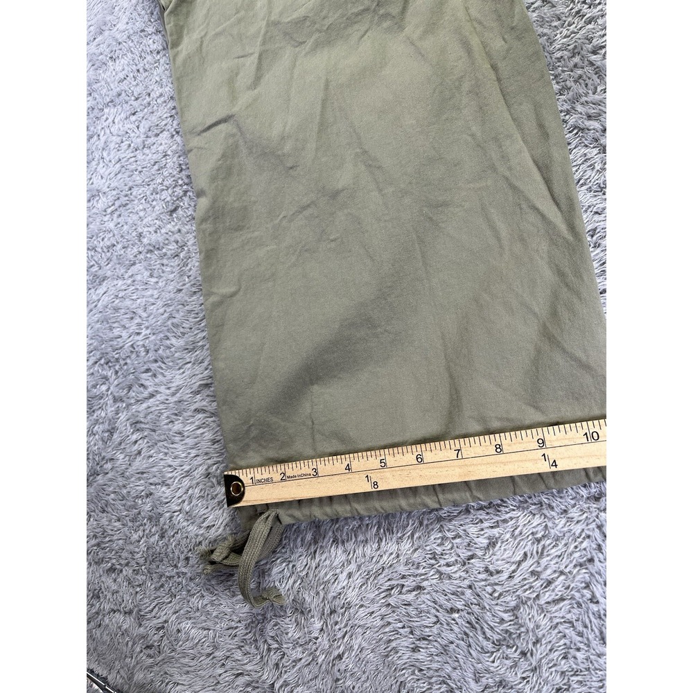 RSQ Mens Large Cargo Pants 28x29 Khaki Sage Green Chino Loose Parachute Cargo‎ - Picture 7 of 10